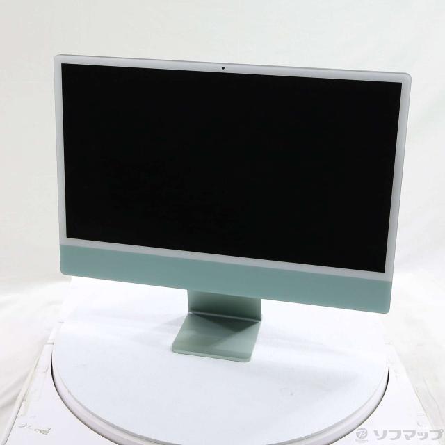 (中古)Apple iMac 24-inch Mid-2021 MGPJ3J/A Apple M1 8コアCPU_8コアGPU 8GB SSD512GB グリーン (26.3 Tahoe)(262-ud)