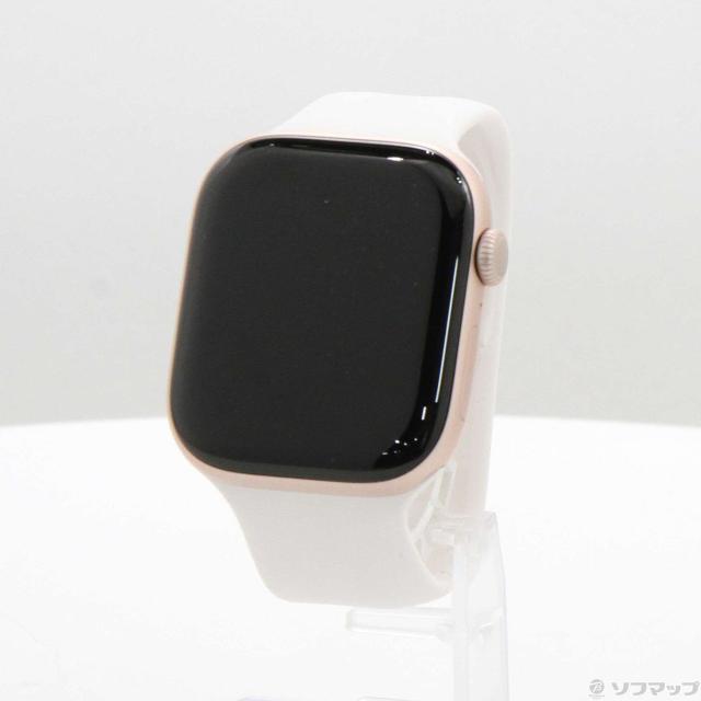(中古)Apple Apple Watch Series 11 GPS + Cellular 46mm ローズゴールドアルミニウムケース ライトブラッシュソロループ(344-ud)