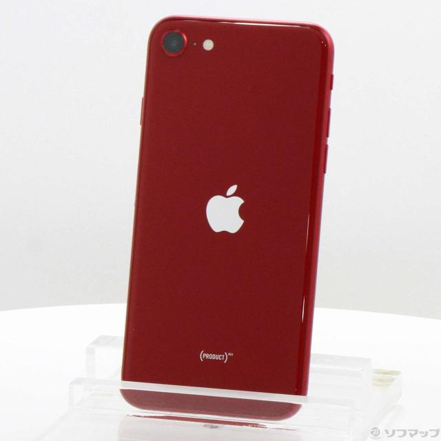 (中古)Apple iPhone SE 第3世代 64GB プロダクトレッド MMYE3J/A SIMフリー(352-ud)