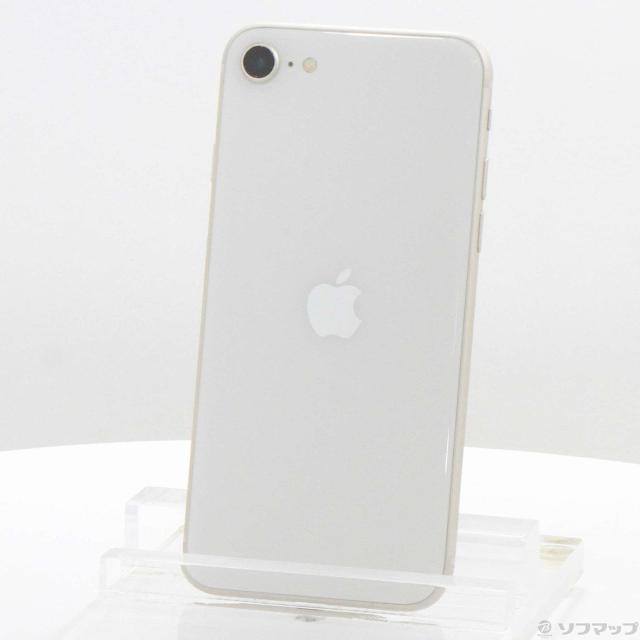 (中古)Apple iPhone SE 第3世代 64GB スターライト MMYD3J/A SIMフリー(352-ud)