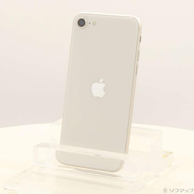 (中古)Apple iPhone SE 第3世代 64GB スターライト MMYD3J/A SIMフリー(348-ud)