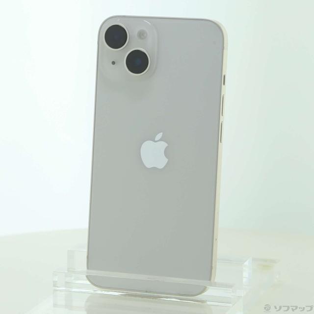 (中古)Apple iPhone14 128GB スターライト MPUQ3J/A SIMフリー(377-ud)