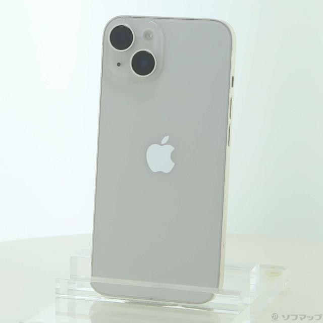 (中古)Apple iPhone14 128GB スターライト MPUQ3J/A SIMフリー(258-ud)