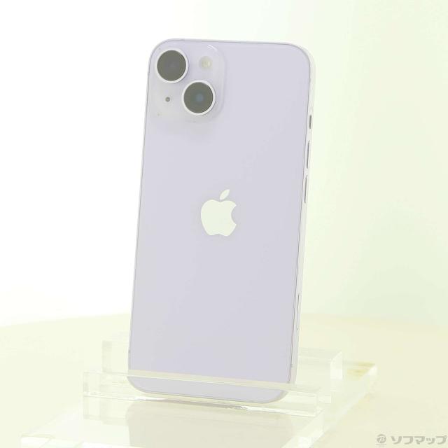(中古)Apple iPhone14 128GB パープル MPUY3J/A SIMフリー(348-ud)