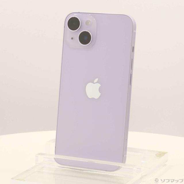 (中古)Apple iPhone14 128GB パープル MPUY3J/A SIMフリー(377-ud)