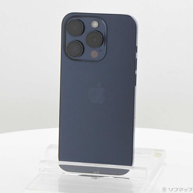 (中古)Apple iPhone15 Pro 128GB ブルーチタニウム MTUA3J/A SIMフリー(276-ud)