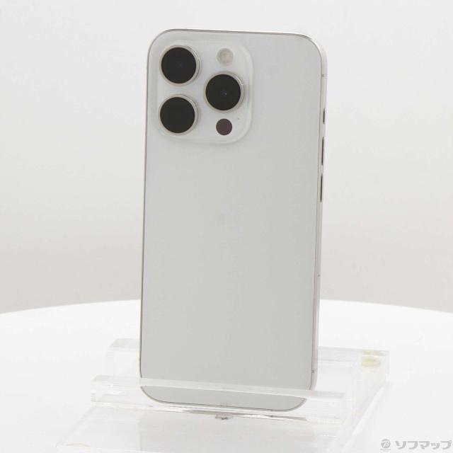 (中古)Apple iPhone15 Pro 256GB ホワイトチタニウム MTUD3J/A SIMフリー(262-ud)