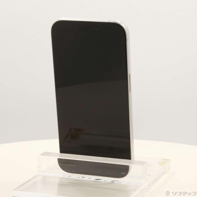 (中古)Apple iPhone15 Pro 256GB ホワイトチタニウム MTUD3J/A SIMフリー(377-ud)_2