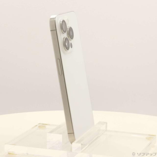 (中古)Apple iPhone15 Pro 256GB ホワイトチタニウム MTUD3J/A SIMフリー(377-ud)_3