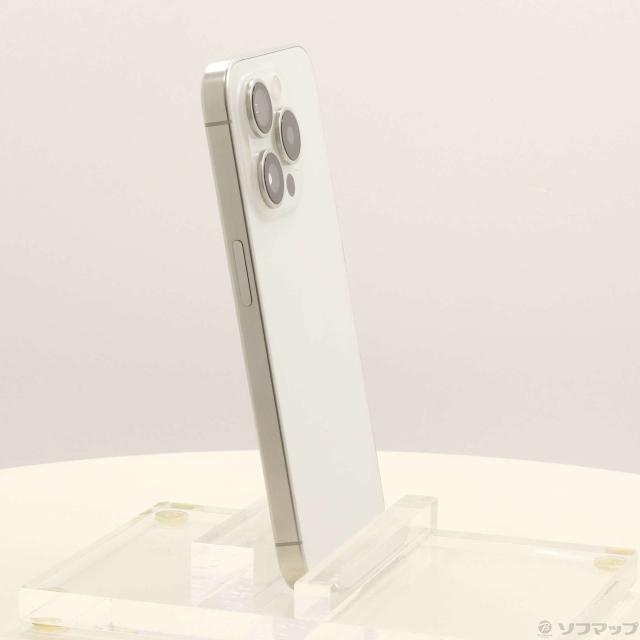 (中古)Apple iPhone15 Pro 256GB ホワイトチタニウム MTUD3J/A SIMフリー(377-ud)_3