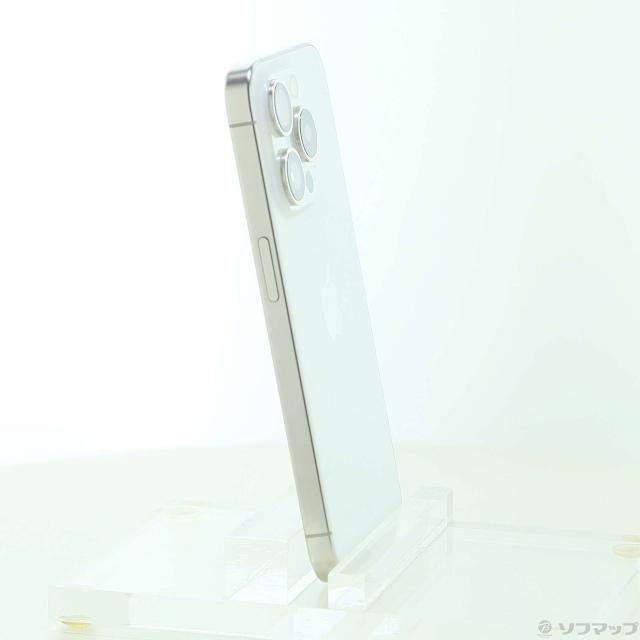 (中古)Apple iPhone15 Pro 256GB ホワイトチタニウム MTUD3J/A SIMフリー(196-ud)_3