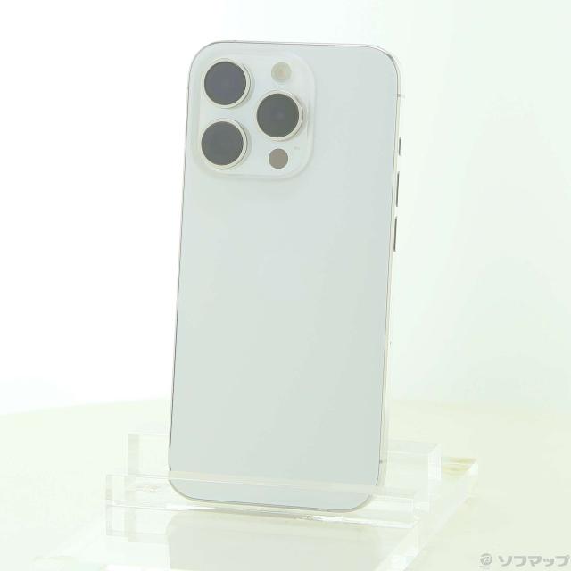 (中古)Apple iPhone15 Pro 256GB ホワイトチタニウム MTUD3J/A SIMフリー(269-ud)