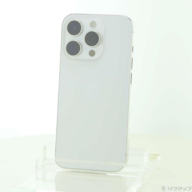 (中古)Apple iPhone15 Pro 256GB ホワイトチタニウム MTUD3J/A SIMフリー(352-ud)