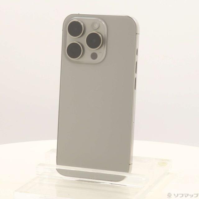 (中古)Apple iPhone15 Pro 256GB ナチュラルチタニウム MTUF3J/A SIMフリー(349-ud)