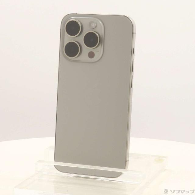(中古)Apple iPhone15 Pro 256GB ナチュラルチタニウム MTUF3J/A SIMフリー(258-ud)