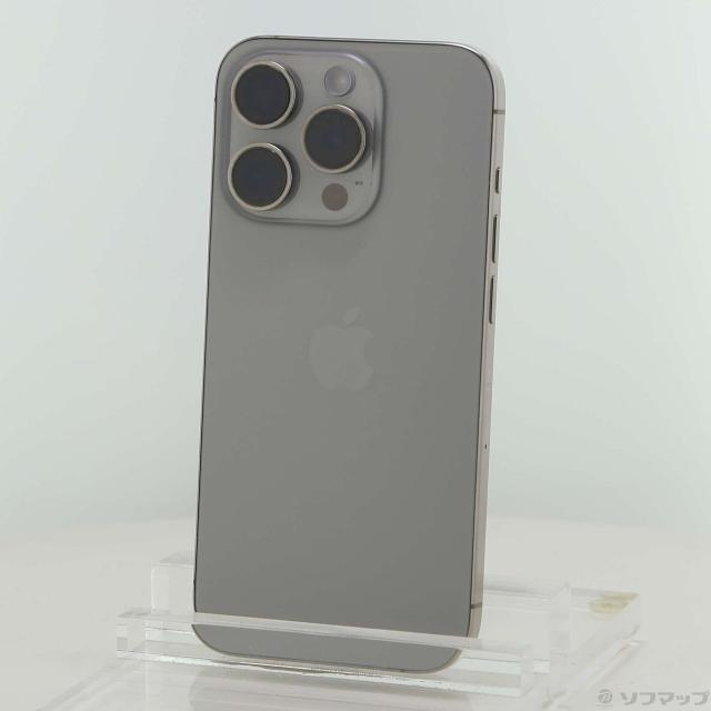 (中古)Apple iPhone15 Pro 256GB ナチュラルチタニウム MTUF3J/A SIMフリー(297-ud)