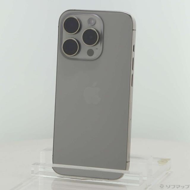 (中古)Apple iPhone15 Pro 256GB ナチュラルチタニウム MTUF3J/A SIMフリー(297-ud)