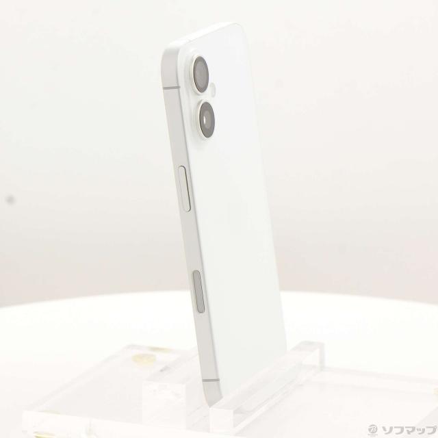 中古)Apple iPhone16 128GB ホワイト MYDR3J/A SIMフリー(368-ud)の 