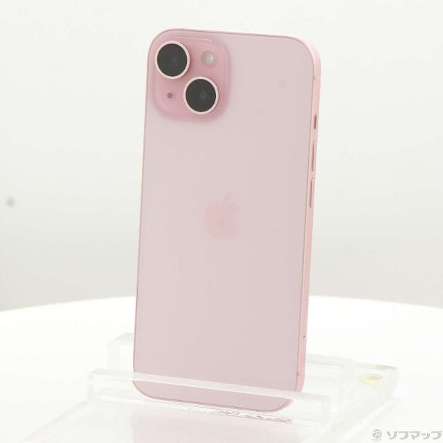 (中古)Apple iPhone15 256GB ピンク MTMP3J/A SIMフリー(276-ud)