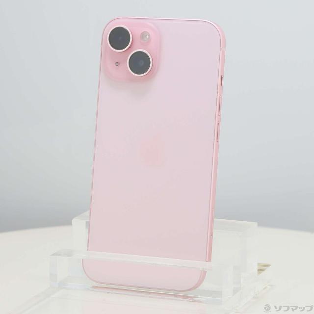 (中古)Apple iPhone15 256GB ピンク MTMP3J/A SIMフリー(377-ud)