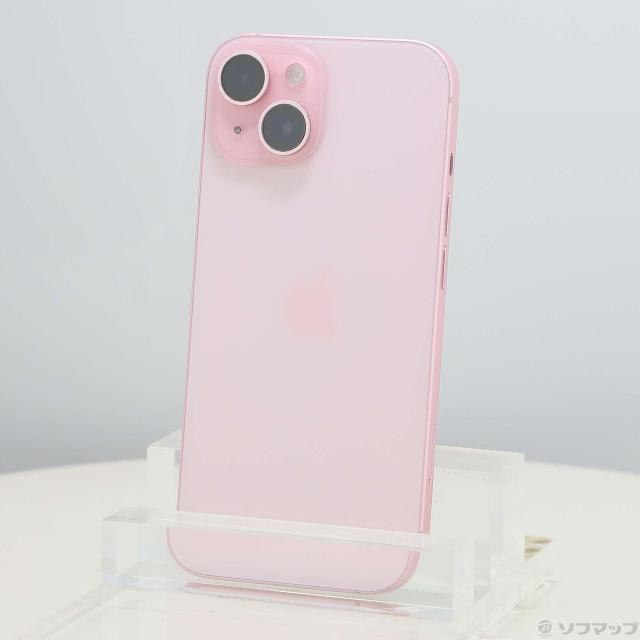(中古)Apple iPhone15 256GB ピンク MTMP3J/A SIMフリー(377-ud)