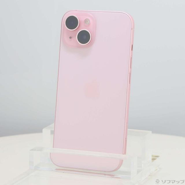 (中古)Apple iPhone15 256GB ピンク MTMP3J/A SIMフリー(377-ud)