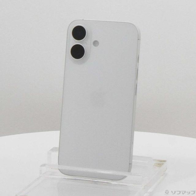 (中古)Apple iPhone16 128GB ホワイト MYDR3J/A SIMフリー(262-ud)
