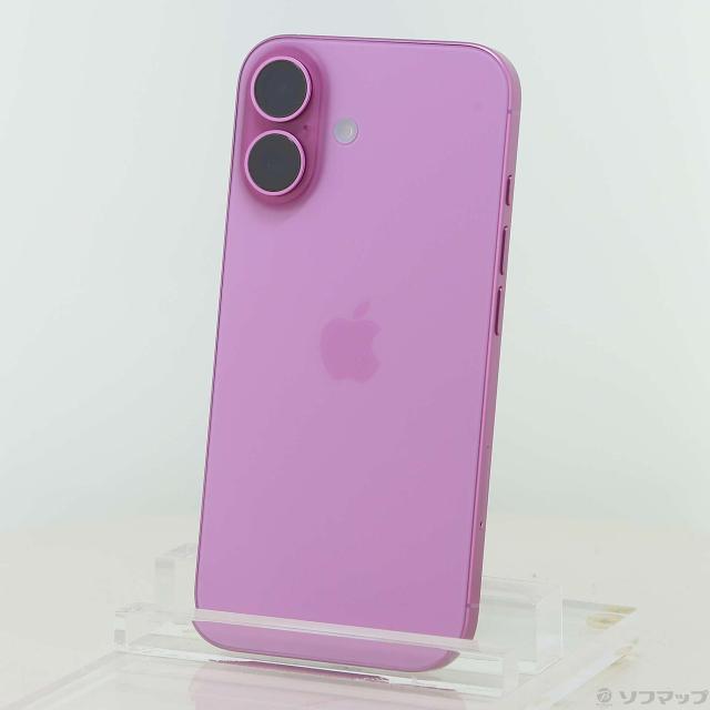 (中古)Apple iPhone16 256GB ピンク MYDY3J/A SIMフリー(297-ud)