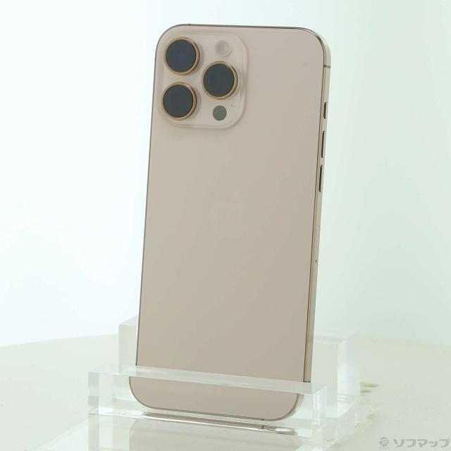 (中古)Apple iPhone16 Pro Max 256GB デザートチタニウム MYWJ3J/A SIMフリー(262-ud)