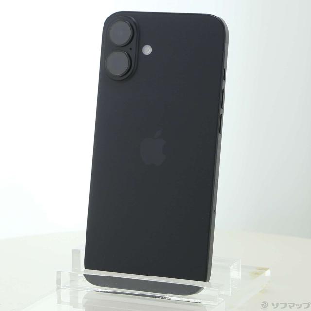 (中古)Apple iPhone16 Plus 128GB ブラック MXVA3J/A SIMフリー(269-ud)