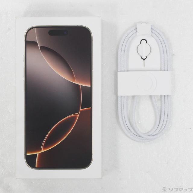 中古)Apple iPhone16 Pro 128GB デザートチタニウム MYMX3J/A SIM