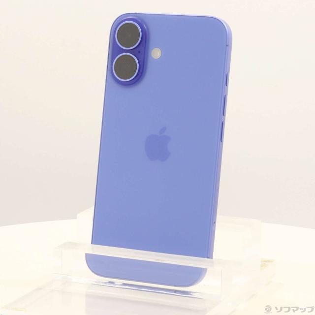 (中古)Apple iPhone16 256GB ウルトラマリン MYE03J/A SIMフリー(262-ud)