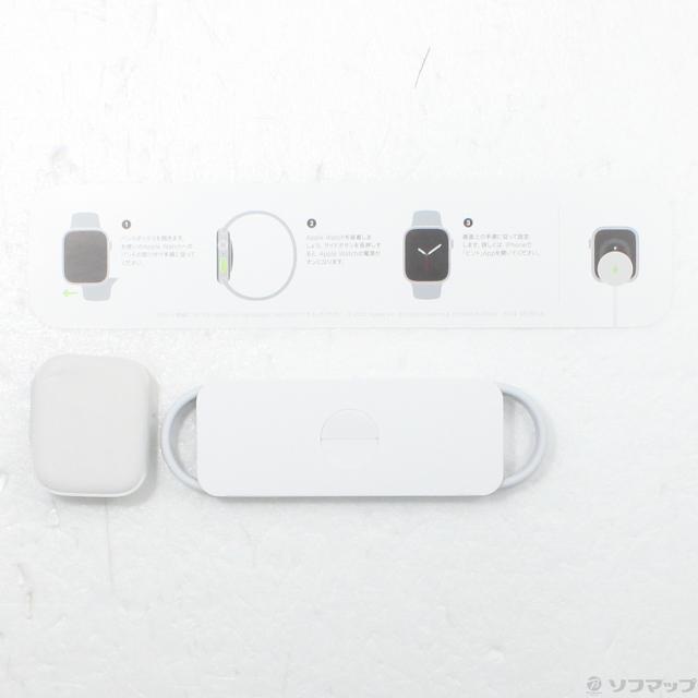 (中古)Apple Apple Watch Series 7 GPS + Cellular 45mm ゴールドステンレススチールケース バンド無し(344-ud)_4