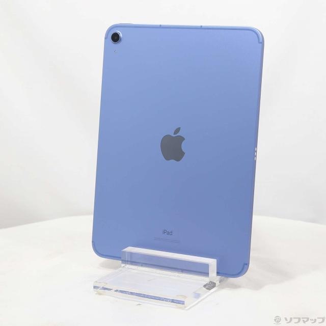 (中古)au iPad 第10世代 64GB ブルー MQ6K3J/A auロック解除SIMフリー(371-ud)