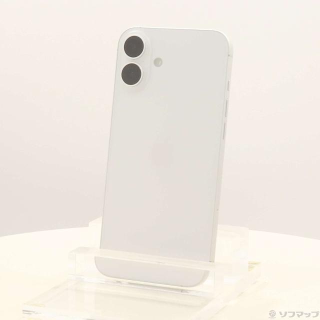 (中古)Apple iPhone16 Plus 128GB ホワイト MXVC3J/A SIMフリー(258-ud)