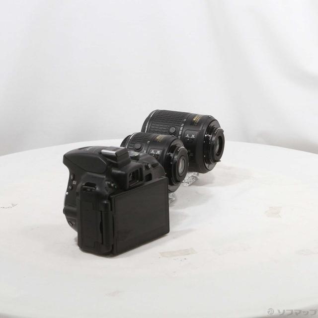 中古)Nikon NIKON D5300 ダブルズームキット2 ブラック (2416万画素 