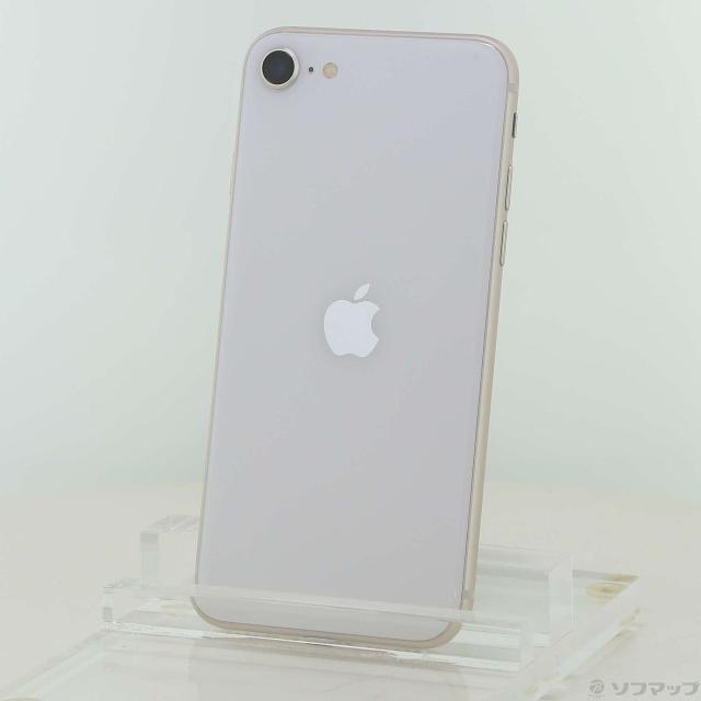 (中古)Apple iPhone SE 第3世代 64GB スターライト MMYD3J/A SIMフリー(262-ud)