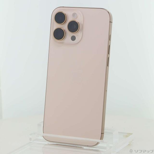 (中古)Apple iPhone16 Pro Max 256GB デザートチタニウム 3N530J/A SIMフリー(371-ud)