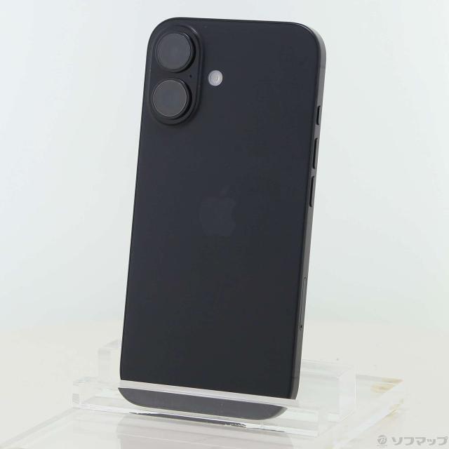 (中古)Apple iPhone16 256GB ブラック MYDW3J/A SIMフリー(262-ud)
