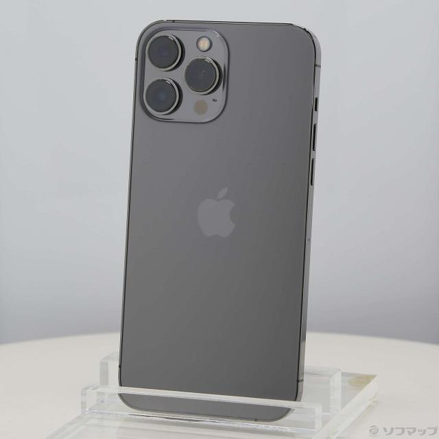 (中古)Apple iPhone13 Pro Max 128GB グラファイト FLJ43J/A SIMフリー(305-ud)
