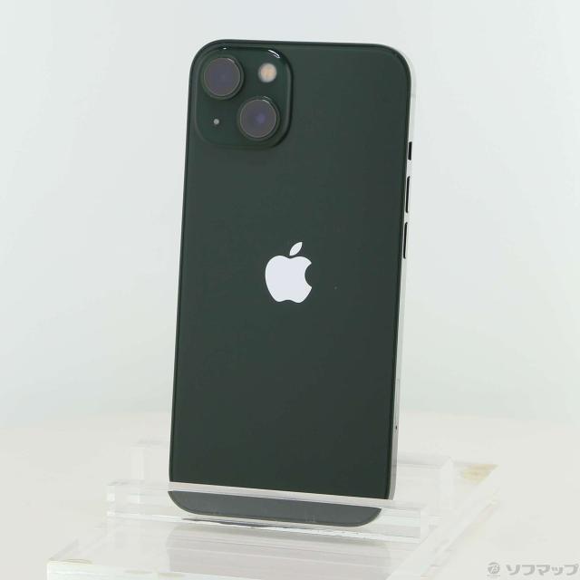 (中古)Apple iPhone13 128GB グリーン MNGG3J/A SIMフリー(349-ud)