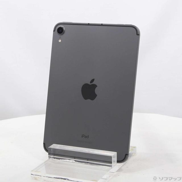 (中古)Apple iPad mini 第6世代 256GB スペースグレイ MK8F3J/A SIMフリー(344-ud)