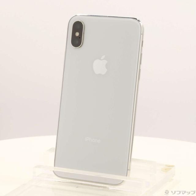 (中古)Apple iPhoneX 64GB シルバー NQAY2J/A SIMフリー(247-ud)