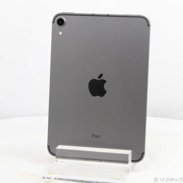 (中古)Apple iPad mini 第6世代 64GB スペースグレイ MK893J/A SIMフリー(297-ud)