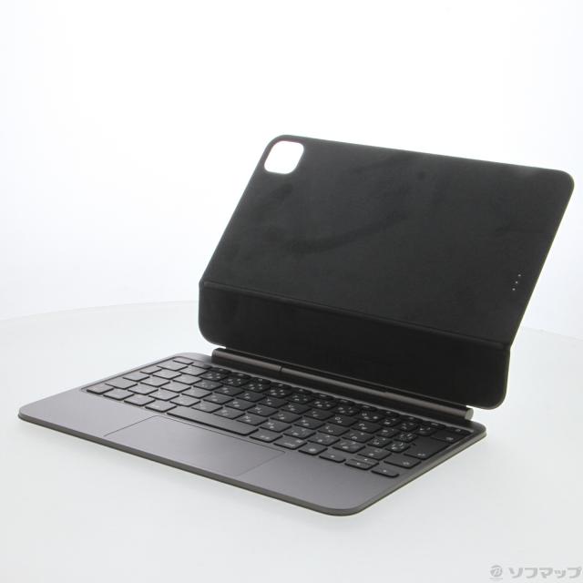 (中古)Apple 11インチiPad Pro M4用Magic Keyboard - 日本語 - ブラック(348-ud)
