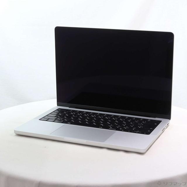 (中古)MacBook Pro 14.2-inch Late-2023 MRX63J/A M3 Pro 11コアCPU_14コアGPU 18GB SSD512GB シルバー (26.1 Tahoe)(269-ud)