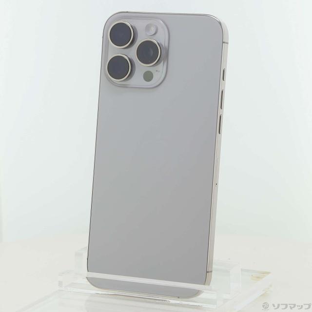 (中古)Apple iPhone16 Pro Max 256GB ナチュラルチタニウム FYWK3J/A SIMフリー(305-ud)