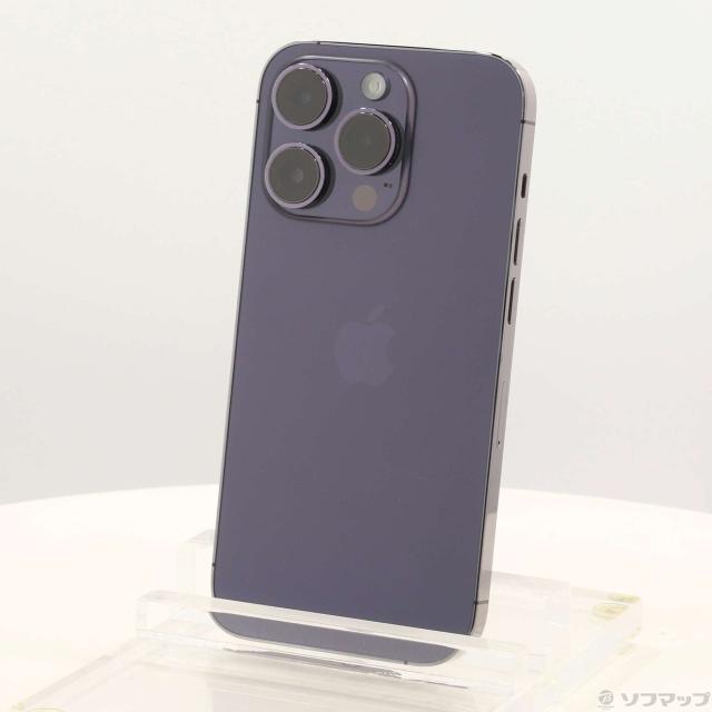 (中古)Apple iPhone14 Pro 256GB ディープパープル MQ1E3J/A SIMフリー(297-ud)