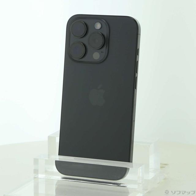 (中古)Apple iPhone15 Pro 128GB ブラックチタニウム MTU73J/A SIMフリー(262-ud)