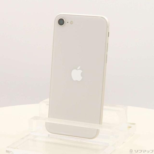 (中古)Apple iPhone SE 第3世代 64GB スターライト MMYD3J/A SIMフリー(295-ud)